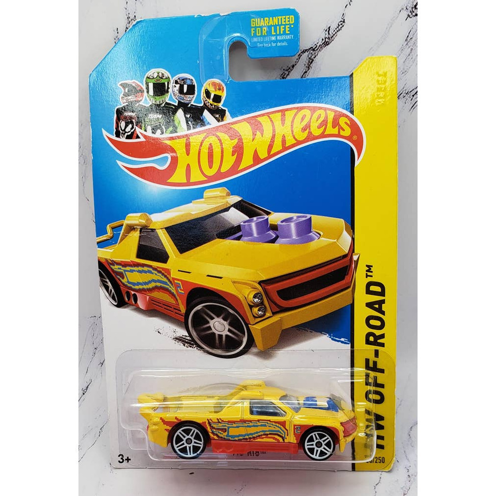 Hot Wheels 2013 Fig Rig HW Off-Road 80/250 Yellow